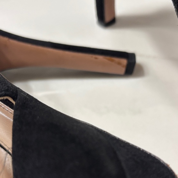 Prada Black Suede Heels with Gold Zipper - Picture 17 of 17